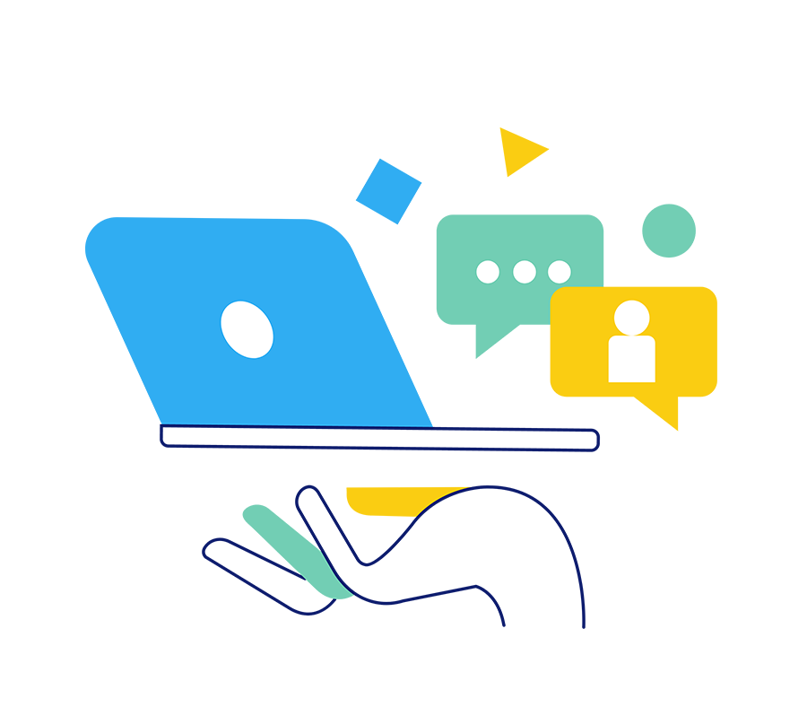 illustration Contact of the expert